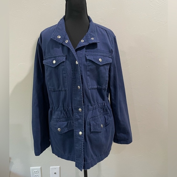 Gap Navy light Utility Jacket Size Women’s medium - Picture 1 of 5